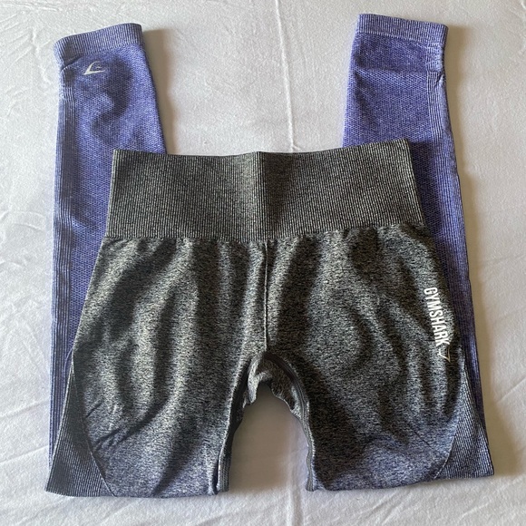 *SOLD* Gymshark Purple Ombré Seamless Leggings - Picture 2 of 3